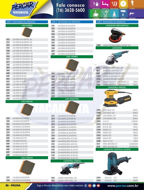 Catálogo de Produtos 2017 - Grupo Percar Atacadista