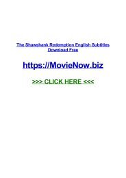 thE shAwSHAnk REDEmption eNGLIsh SuBTiTles DVdrIp fXG