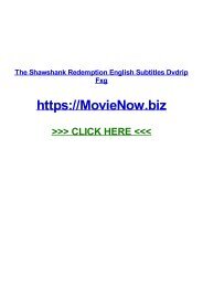 thE shAwSHAnk REDEmption eNGLIsh SuBTiTles DVdrIp fXG