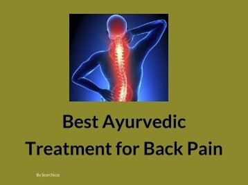 Best Ayurvedic Treatment for Back Pain