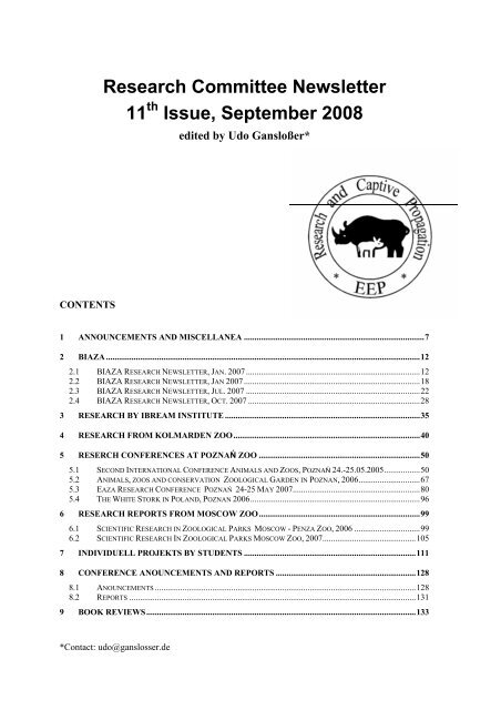 Research Committee Newsletter 11 Issue, September 2008