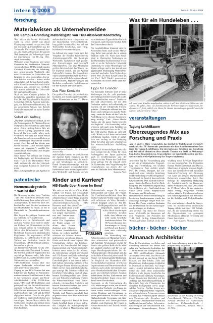 TUD intern 3/2003 - Darmstadt Dribbling Dackels