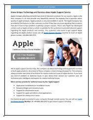 Call @ +44-808-280-2972 for Know About Apple Tech Support Services