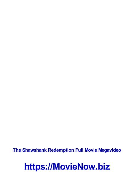 ThE SHawSHank RedemptiOn Full mOvIe mEgavIDeo