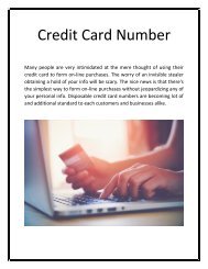 Credit Card Number