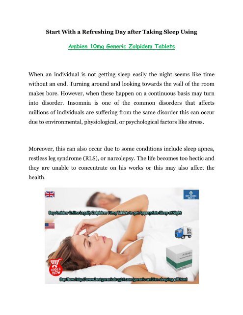 Generic Zolpidem Online Generic Zolpidem Online