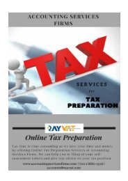 Online Tax Preparation Services for Small to Large Business Firms