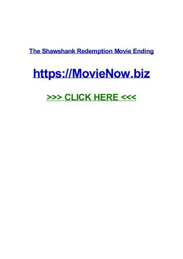 the ShawShanK RedempTIoN Movie enDiNg