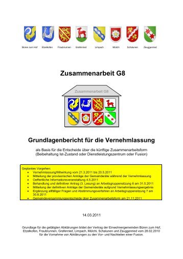 Arbeitsgruppe Fusionsabklärungen Aeschlen-Oberdiessbach