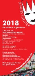 Prospekt Junges Theater 2018