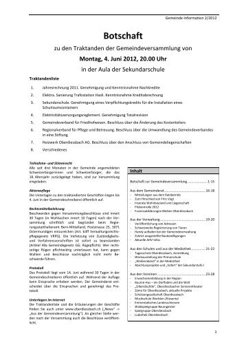 Gemeinde Information 2/2012