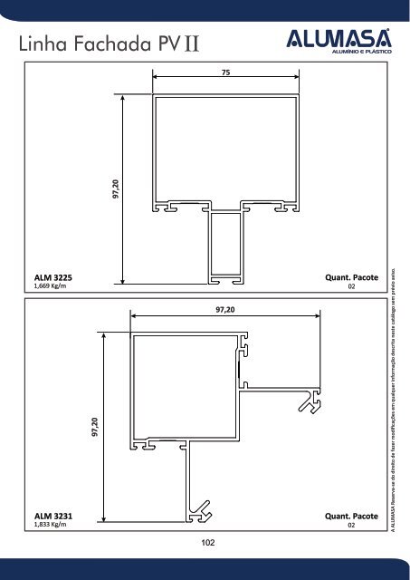 Catálogo de Perfis de Alumínio - Construção Civil