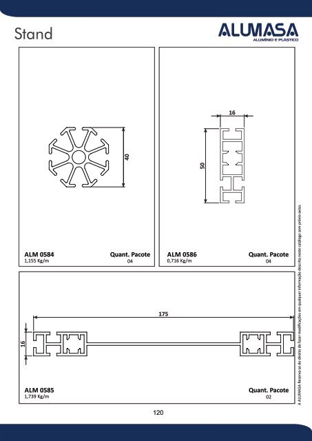 Catálogo de Perfis de Alumínio - Construção Civil