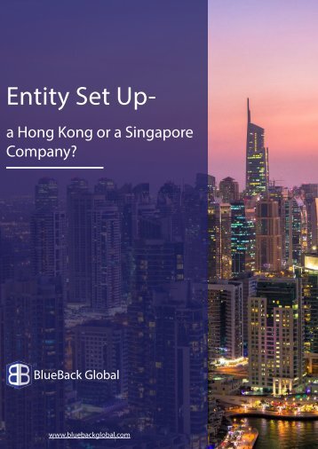 Entity Set Up a Hong Kong or a Singapore Company