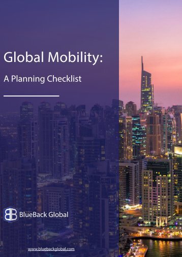 Global Mobility. A Planning Checklist