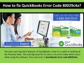 Fix QuickBooks Error Code 80029c4a Call 1-888-909-0535 Number