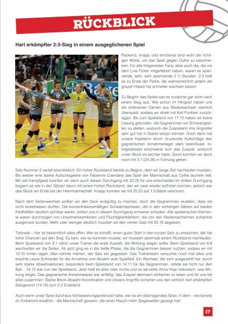 Spieltagsnews Nr. 9 gegen Skurios Volleys Borken