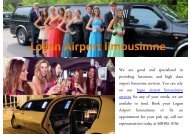 Limo Service To Logan Airport