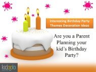 Interesting Birthday Party Themes Decoration Ideas