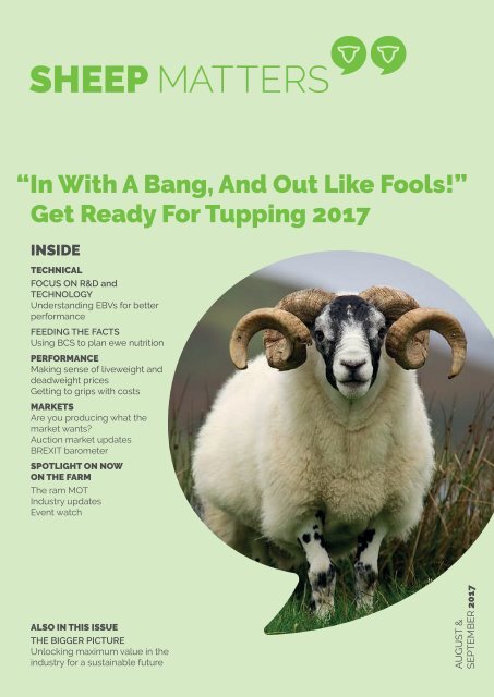 Sheep Matters - August/ September 2017