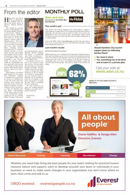 Waikato Business News January 2018