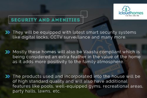 Features of Luxury Villas