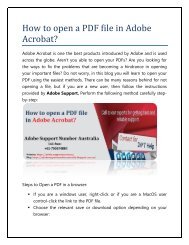 How to open a PDF file open in Adobe Acrobat