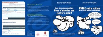 Conseils vols dans les voitures