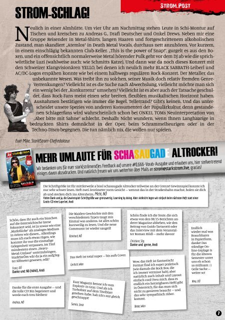 STARK!STROM Magazin #1