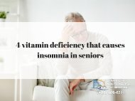 4 vitamin deficiency that causes insomnia in seniors