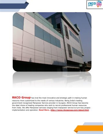 RKCO Group - Complete Manpower Service Provider in Delhi, Noida, Gurgaon, Ghaziabad, Faridabad and India 