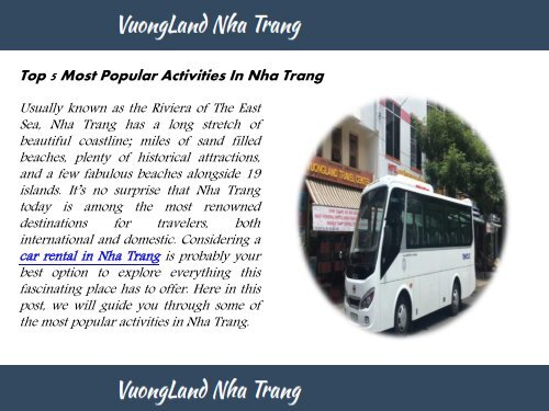 car rental in Nha Trang