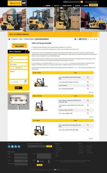 Lifted Trucks UAE - CAT Forlifts for Sale UAE - Forklift Truck