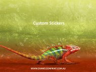 Custom Stickers - Chameleon Print Group 