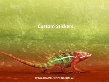 Custom Stickers - Chameleon Print Group 