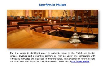 Law firm in Phuket