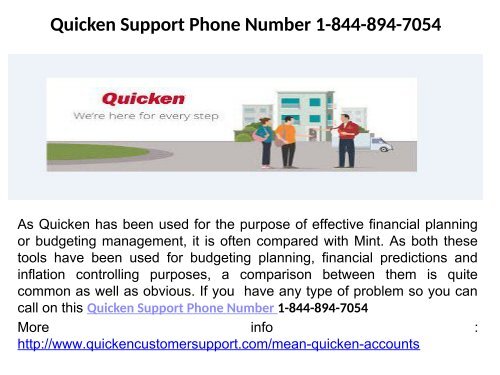 Quicken Error CC 501 Number 1-844-894-7054