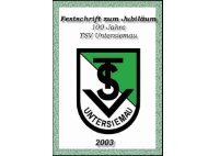 TSV Festschrift 2003 und Vereinsgeschichte