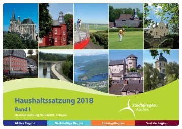 Band I - Haushaltssatzung, Vorbericht, und Anlagen2018