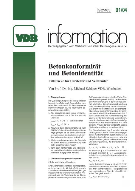 intern - VDB - Verband Deutscher Betoningenieure