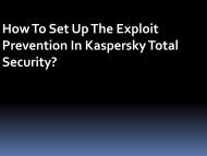 How To Set Up The Exploit Prevention In Kaspersky Total Security