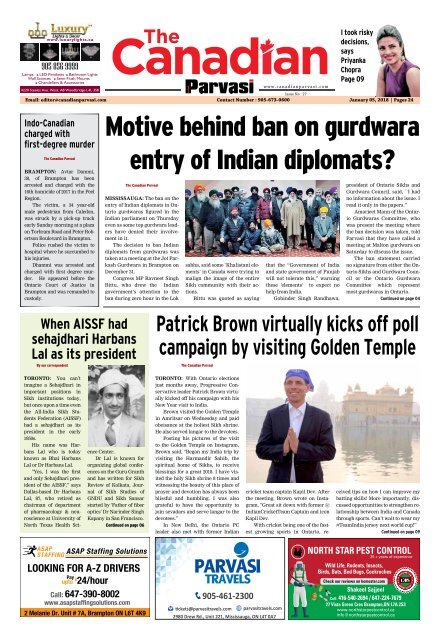 The Canadian Parvasi Issue 27