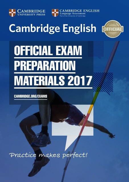 Cambridge Exams Publishing 2017 Catalogue