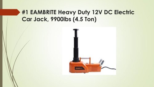 Top 9 Best Electric Car Jacks