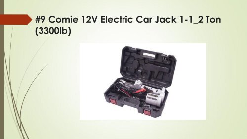 Top 9 Best Electric Car Jacks