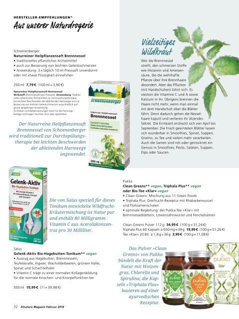 Alnatura Magazin Februar 2018