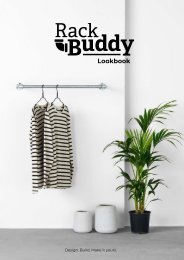 Rackbuddy lookbook modstående sider