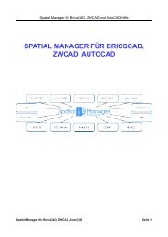 Spatial Manager Tutorials für BricsCAD, ZWCAD und AutoCAD