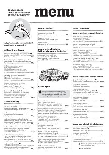 Menu leden-únor 2018