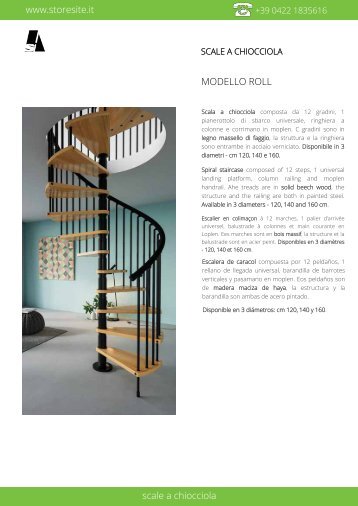 Scale a chiocciola prefabbricate in c.a. antisismiche Scale elicoidali prefabbricate